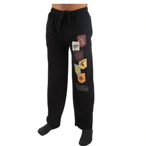 Game of Thrones Pants Black Graphic Jogger Sweatpants